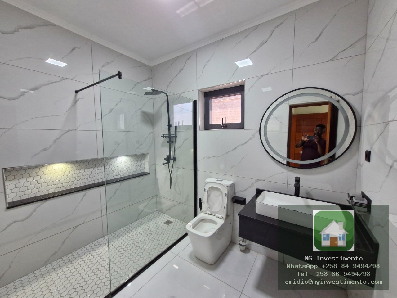 Vende-se ao preço de 9.900,000,00 num condomínio na zona nobre da cidade da matola um Apartamento do tipo3  novo por estrear — fotografia 3